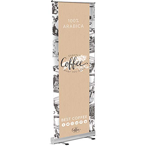 Roll-Up Banner Eco Banner Displays Einseitige Hardware nur (1 Stück) - Roll-Up Banner Eco Banner Displays Single Sided Hardware only (Pack of 1) von SCRIBO
