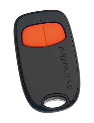 SCS Sentinel, AAM0129, 2-Kanal-Tor-Fernbedienung mit Geheimcode, Sendefrequenz 433,92 MHz, 1 Lithiumbatterie CR2032, SimplyControl, Orange von SCS Sentinel