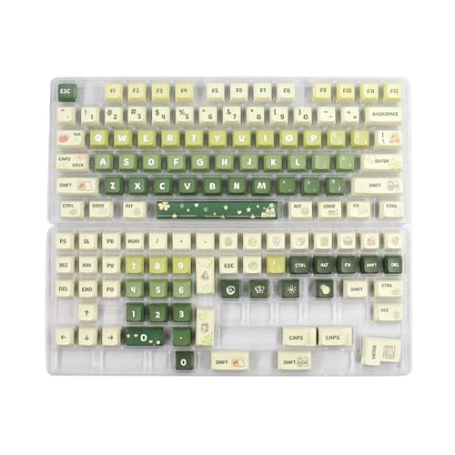 SCUDGOOD 133 Tasten PBT Tastenkappen XDA Profil DyeSub Personalisierte Hellgrüne Tastenkappe ForMX Schalter Mechanische Tastatur XDA Tastenkappen Tastenkappe Computerzubehör Tastatur Und Mauszubehör von SCUDGOOD