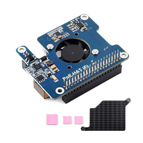 SCUDGOOD Für RPi 5 PoE HAT 802.3af Power Over Ethernet Erweiterungsplatine Mit Lüfter Für Magnetische Isolierung des RPi Leistungsmoduls SCUDGOOD Für RPi 5 PoE HAT 802.3af Power Over Ethernet Erweiterungsplatine Mit Lüfter Für Magnetische Isolierung des RPi Leistungsmoduls von SCUDGOOD