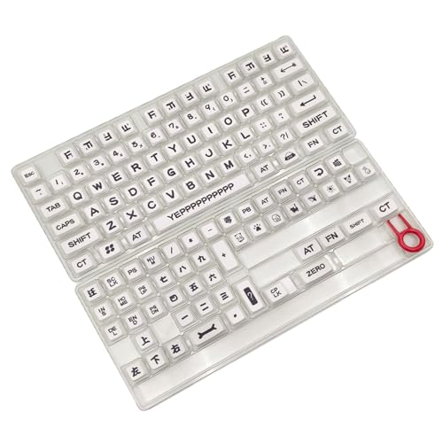 SCUDGOOD Tastenkappen XDA Profil Cartoon Party PBT DyeSublimation 125 Tasten Tastenkappe Geeignet Für Mechanische CrossCore Tastaturen Weiße von SCUDGOOD