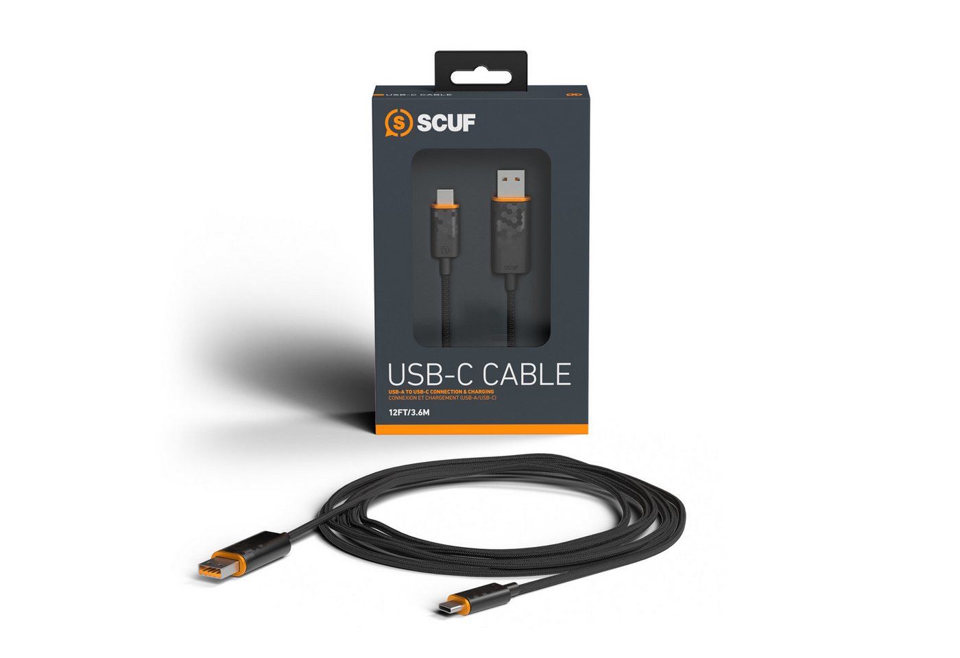 SCUF Gaming Cable USB-C 3.6m Retail/Etail - Light Gray USB-Kabel, (360 cm) von SCUF Gaming