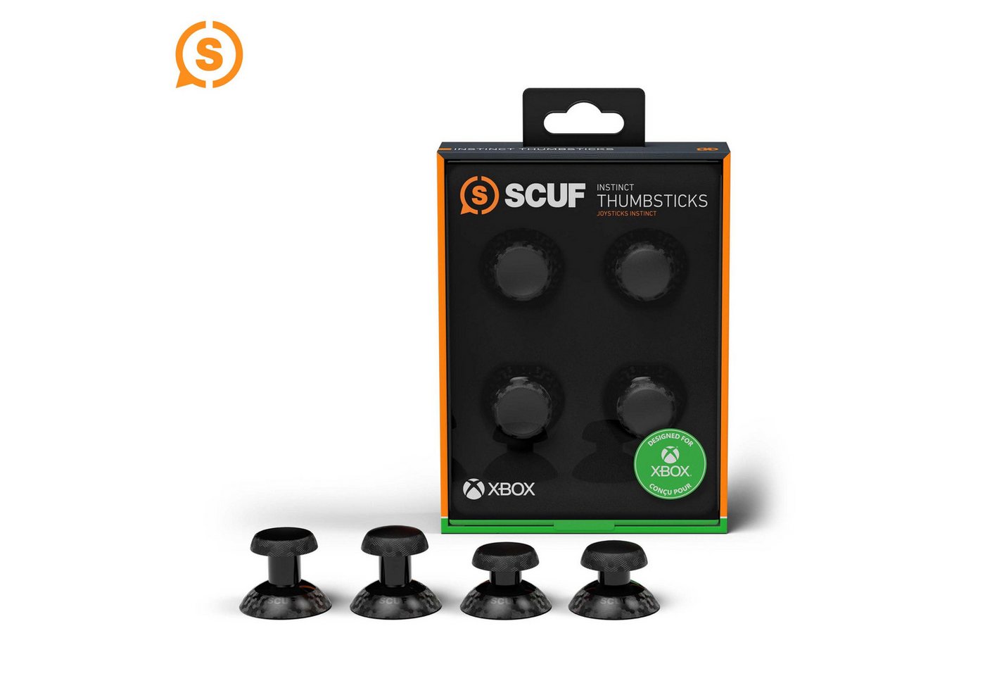 SCUF Gaming Controller Caps Instinct Thumbstick 4 pack - Black von SCUF Gaming