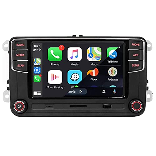 SCUMAXCON Autoradio RCD330 RCD360 PRO2 Carplay Androidauto Bluetooth USB 6.5" Radio Funktionen OPS für Golf 5 6 MK5 MK6 Polo Passat B6 B7 CC Tiguan Caddy(Rückfahrkamera deaktiviert) von SCUMAXCON