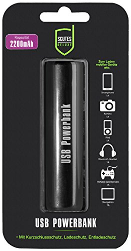 Scutes Deluxe - USB PowerBank 2.200 mAh (geeignet für iPhones, iPads und Android Smartphones) von UNGROL