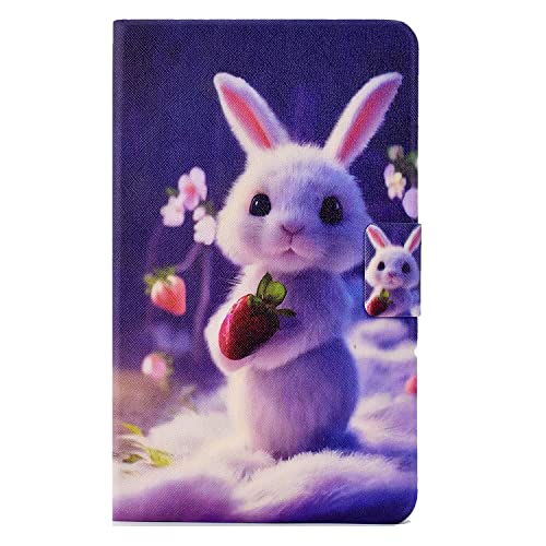SCYENZ Ooboom Hülle für Samsung Galaxy Tab A7, PU Leder Flip Smart Cover Schutzhülle Dünn Tasche Brieftasche Wallet Case Ständer mit Kartenfächer Magnetverschluss - Hase SCYENZ Ooboom Hülle für Samsung Galaxy Tab A7, PU Leder Flip Smart Cover Schutzhülle Dünn Tasche Brieftasche Wallet Case Ständer mit Kartenfächer Magnetverschluss - Hase von SCYENZ