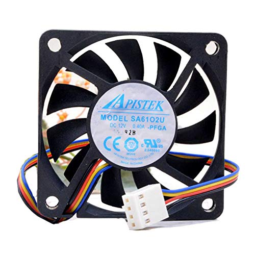 cooling fan SA61O2,Server Cooler Fan SA61O2 12V 0.40A, motherboard CPU ultra-thin pwm temperature control speed control fan for 60x60x10mm 4-PIN von SCYHGLM