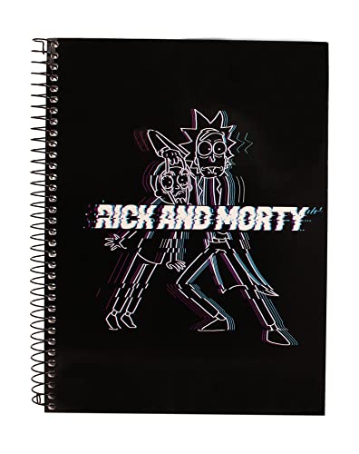 SD toys Glitch Rick und Morty Notizbuch mit Spiralbindung. von SD TOYS