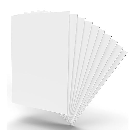 10er-Pack 1 mm dicke weiße PVC-Schaumstoffplatten, ultradünne und flexible Bastelplatten for Miniaturen, DIY-Modelle, Cosplay und Beschilderung(0.1X40X60Cm) von SDAZHX