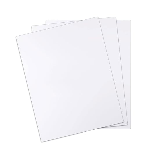 3er-Pack 12 mm weiße PVC-Schaumstoffplatten – langlebige und wetterfeste Bastelplatten for Kunst, Beschilderung, Hochzeitsdisplays, DIY-Modelle und Outdoor-Projekte(1.2X60X80Cm) von SDAZHX