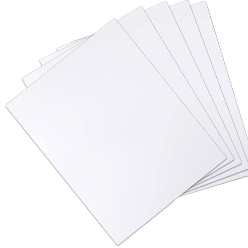 5er-Pack 8 mm dicke weiße PVC-Schaumstoffplatten – strapazierfähig und wetterfest for Kunsthandwerk, Beschilderungen, Modelle und Außendisplays(0.8X60X60Cm) von SDAZHX