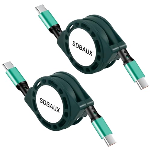 SDBAUX Ladekabel USB C auf USB C Schnellladekabel[60W/2Stück], 3.0 Typ C Kabel 1M, Ladekabel Samsung Schnellladekabel für iP15/15 Pro/15 Pro Max, Samsung Galaxy S22 S21,Huawei von SDBAUX