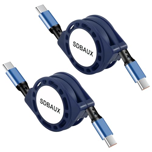 SDBAUX USB C auf USB C Kabel 1M, [60W/2Stück] 3.0 Ladekabel Schnellladekabel, Kabel Typ C Samsung Ladekabel für iP15 Pro Max Samsung Galaxy iPad von SDBAUX