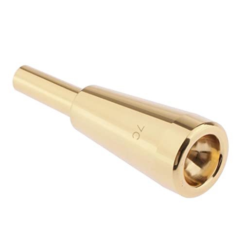 SDENSHI Kupfer Schweres Trompete 7C Mundstück Trompetenmundstück (Golden/Silber) Trumpet Mouthpiece - Golden von SDENSHI