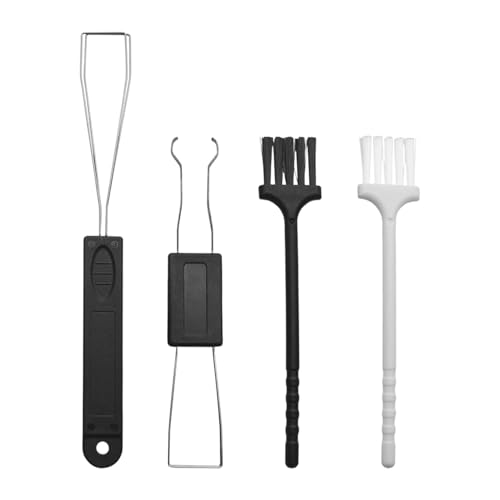 4 Stück Keycap Remover Puller Set, Tastenkappen Abzieher Universal Switch Puller Tastatur Tasten Entferner Stainless Key Cap Abzieher Set Tastaturabzieher mit 2 Tastaturbürste für Tastatur Sauber von SDFLKAE