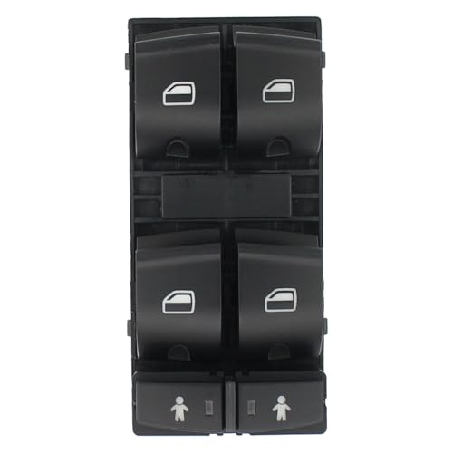 Fensterheberschalter für Audi A6 C6 Q7 4L 2004-2015, Auto Fensterheberschalter Elektrischer Fensterheber Steuerschalter Control Taste Zubehör Fensterheberschalter für Audi A6 C6 Q7 4L 2004-2015, Auto Fensterheberschalter Elektrischer Fensterheber Steuerschalter Control Taste Zubehör von SDFSDEPIE