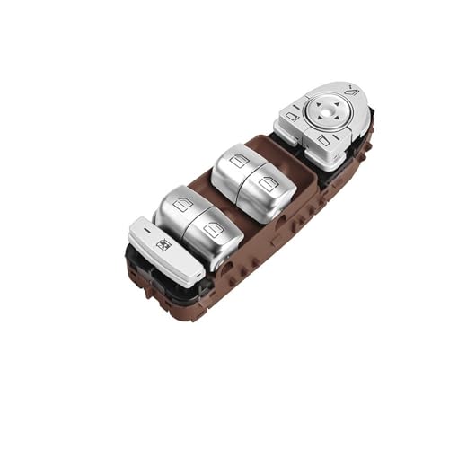 Fensterheberschalter für Mercedes Benz C GLC Class W205 W253 C180 C200 C220 GLC260 GLC300, Auto Fensterheberschalter Elektrischer Fensterheber Steuerschalter Control Taste Zubehör,Brown von SDFSDEPIE