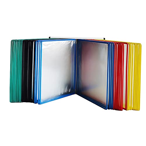 Display Rack, An der Wand montierter Aktenhalter, Hängender Wand-Akten-Organizer, Flipchart-Ständer, Magnetischer Dokumentenhalter im Briefpapierformat A4, An der Wand montierter Display-Aktenhalter von SDGBCXD