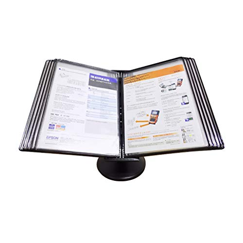 Display Rack, An der Wand montierter Aktenhalter, Hängender Wand-Akten-Organizer, Klapp-Aktenhalter, Schreibtisch- oder Wand-Displayständer mit einstellbarer Neigung(B) von SDGBCXD