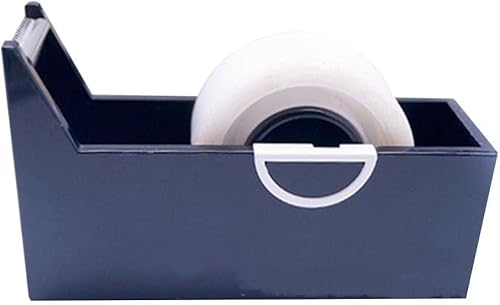 Klebebandabroller, Schreibtisch-Klebebandspender mit Cutter – Magischer Klebebandhalter for Büro und Zuhause, quadratisches Kunststoffdesign von SDGBCXD
