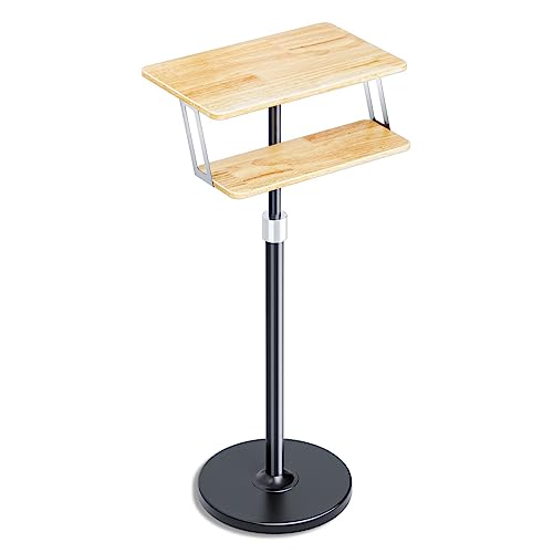 Laptop-Ständer, Stehender Laptophalter, Projektorständer, Buchständer for Lesen im Bett, einstellbare Höhe von 27,5 bis 49 Zoll, verstärktes Chassis, Holz-Desktop Laptop-Ständer, Stehender Laptophalter, Projektorständer, Buchständer for Lesen im Bett, einstellbare Höhe von 27,5 bis 49 Zoll, verstärktes Chassis, Holz-Desktop von SDGBCXD