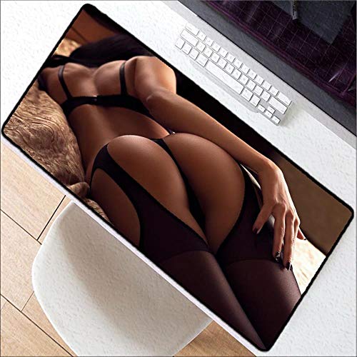 Sexy Girl Ass Extra große Mauspad Gaming Mousepad Anti-Rutsch-Naturgummi Gaming Mouse Matte Mit Verriegelungskante Für Csgo, 300X600X2Mm von SDJH