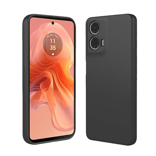 SDTEK Für Motorola Moto G04 Hülle Premium Matte (Schwarz) Stoßfester Schutz - Schlanke Passform von SDTEK