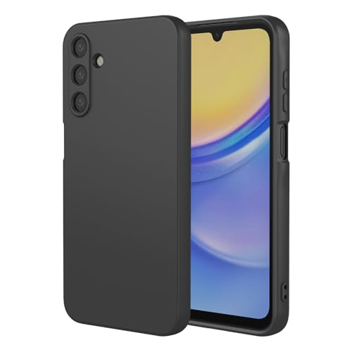 SDTEK Für Samsung Galaxy A15 Hülle Premium Matte (Schwarz) Stoßfester Schutz - Schlanke Passform von SDTEK