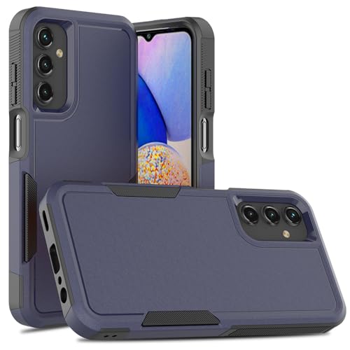 SDTEK Hülle Für Samsung Galaxy A15 Heavy Duty Robuste Abdeckung Dual Layer Cover (Blau) von SDTEK