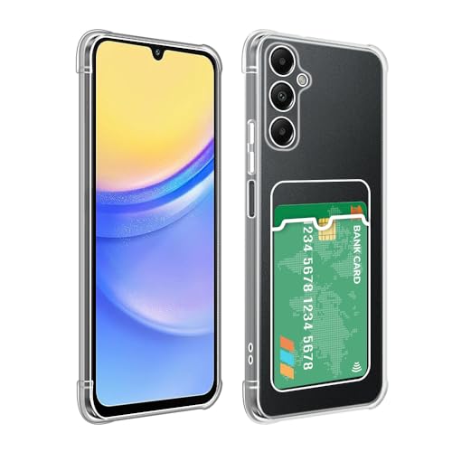 SDTEK Hülle Für Samsung Galaxy A16 Stoßdämpfende Transparente Gel-Abdeckung Kartenhalter Anti-Fall-Schutz von SDTEK