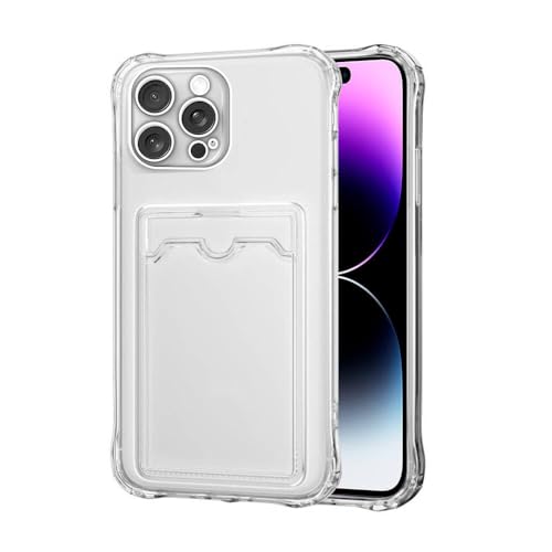SDTEK Hülle Für iPhone 14 Pro Max, Stoßdämpfende Transparente Gel-Abdeckung Kartenhalter Anti-Fall-Schutz von SDTEK