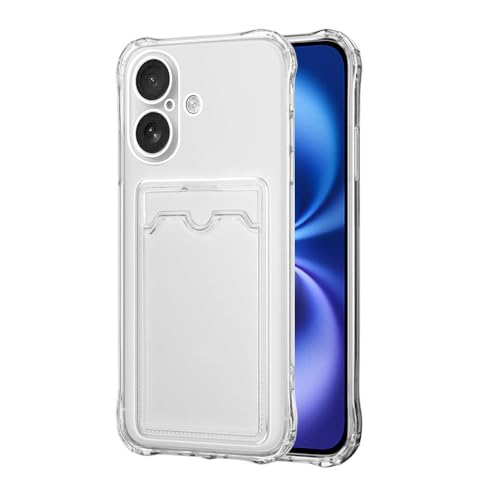 SDTEK Hülle Für iPhone 16 Stoßdämpfende Transparente Gel-Abdeckung Kartenhalter Anti-Fall-Schutz SDTEK Hülle Für iPhone 16 Stoßdämpfende Transparente Gel-Abdeckung Kartenhalter Anti-Fall-Schutz von SDTEK