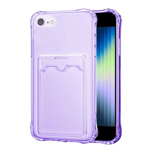 SDTEK Hülle Für iPhone SE 2022/2020, iPhone 7/8, Stoßdämpfende Transparente Gel-Abdeckung Kartenhalter Anti-Fall-Schutz SDTEK Hülle Für iPhone SE 2022/2020, iPhone 7/8, Stoßdämpfende Transparente Gel-Abdeckung Kartenhalter Anti-Fall-Schutz von SDTEK