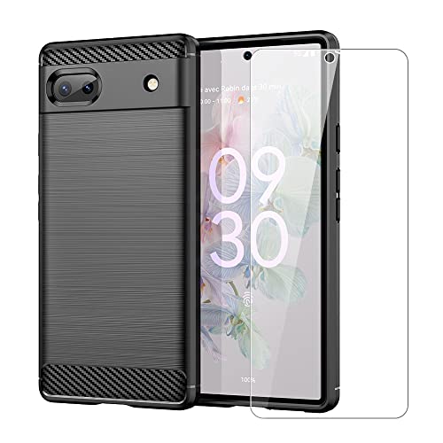 SDTEK Hülle Kompatibel mit Google Pixel 6a, Schutzhülle 360 Protection Karbon Cover Mit Schutzfolie Glas Displayschutz Case Handyhülle SDTEK Hülle Kompatibel mit Google Pixel 6a, Schutzhülle 360 Protection Karbon Cover Mit Schutzfolie Glas Displayschutz Case Handyhülle von SDTEK