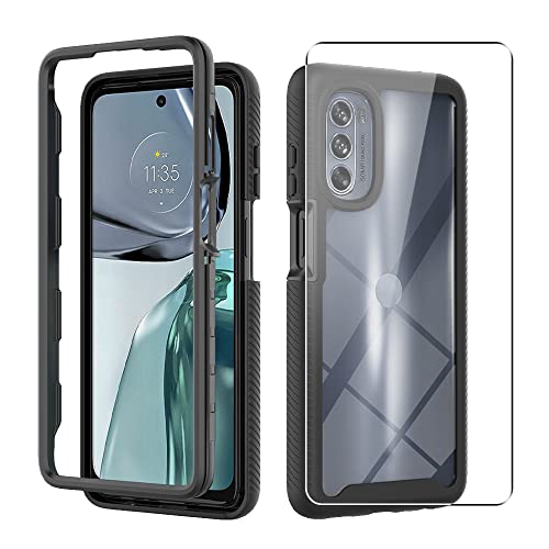 SDTEK Hülle Kompatibel mit Motorola Moto G62 5G, 360 Grad Schutzfolie Schutzglas Handyhülle Schutzhülle Case Cover von SDTEK