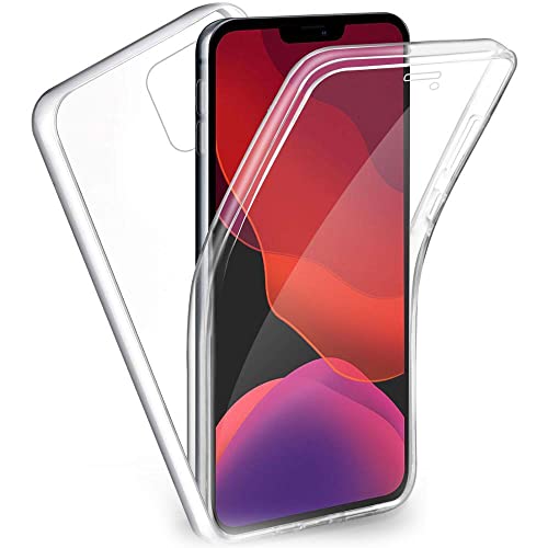 SDTEK Hülle Kompatibel mit iPhone 14, Full Body Front Und Rückenschutz 360 Schutzhülle Cover Clear Transparent Soft von SDTEK