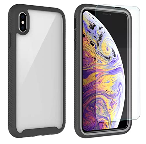 SDTEK Hülle Kompatibel mit iPhone XR, 360 Grad Schutzfolie Schutzglas Handyhülle Schutzhülle Case Cover von SDTEK