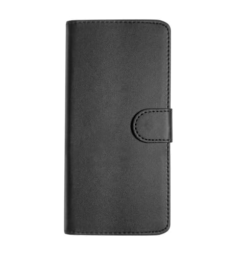 SDTEK Hülle für Samsung Galaxy S23 FE, Tasche Leder Flip Case Brieftasche Book Schutzhülle Handyhülle (Schwarz) von SDTEK