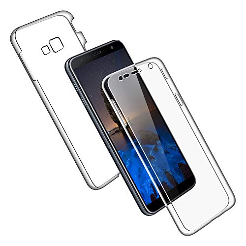 SDTEK Schutzhülle Kompatibel mit Samsung Galaxy J4+ Plus, Vorne und Hinten 360 Grad Soft Hülle HandyHülle Case Cover von SDTEK