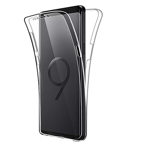 SDTEK Schutzhülle Kompatibel mit Samsung Galaxy S9, Vorne und Hinten 360 Grad Soft Hülle HandyHülle Case Cover von SDTEK
