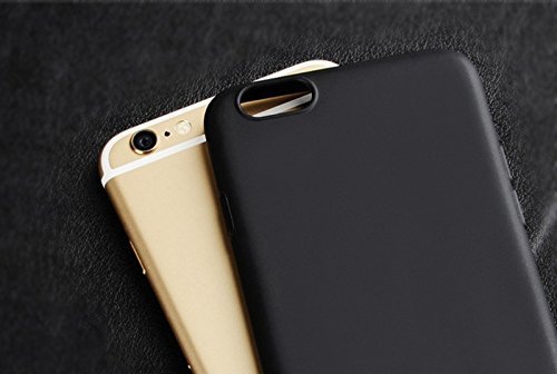 SDTEK Schutzhülle für iPhone 6s / 6 (Schwarz) (Schwarz) Matte Premium Soft Hülle Case [Silicone TPU] Cover von SDTEK