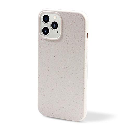 SDTEK Umweltfreundliche Hülle Kompatibel mit iPhone 12 / iPhone 12 Pro, Recycelte PLA Biologisch abbaubar Weich Und Flexibel (Weiß) von SDTEK