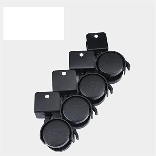 4Pcs 1,5 Zoll U-förmigen Schiene Universal Rad Möbel Stuhl Caster Band Bremse Büro Computer Schreibtisch(With Brake,25mm) von SDVUAHUJ