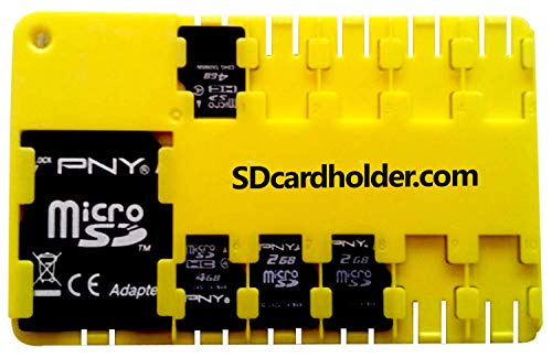 Micro-SD-Kartenhalter, Gelb von SDcardholder com