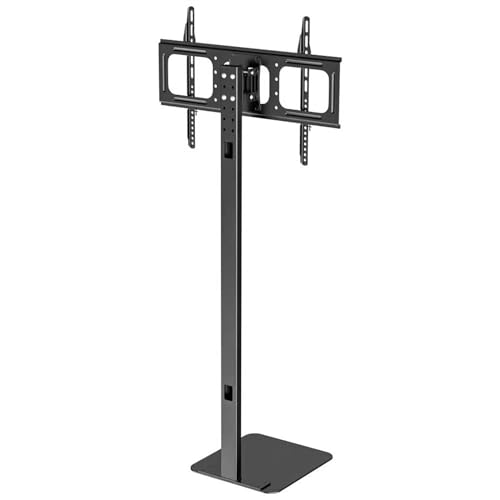 SDdPulse Universeller TV-Ständer, TV-Halterung, universeller TV-Ständer, universeller Boden-TV-Ständer für 30-86 Zoll Fernseher, höhenverstellbar, schwenkbar, hoher TV-Ständer mit robuster Basis, hält von SDdPulse