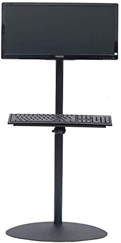 SDdPulse Universeller TV-Ständer Tragbarer TV-Ständer 17-32 Zoll TV-Bodenständer 360° schwenkbare Höhenverstellung Computer-Touchscreen-Halterung mit Tablett TV-Tischständer von SDdPulse