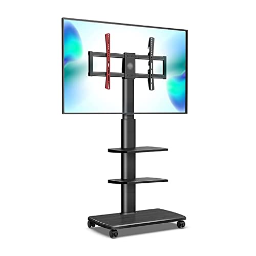 TV Stand Basis TV Stand Home Boden bis Decke Riemenscheibe TV Regal 65/70/75 Universal TVs Stand Große Mobile TV Rack TV Ständer Halterung, B von SDdPulse