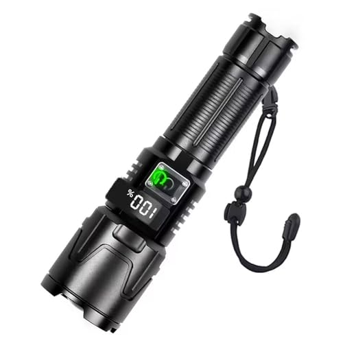 120000LM LED-Taschenlampe, USB-Aufladung, Einziehbarer Zoom, Handblitzlicht, IPX5 Wasserdicht, Hohe, Wiederaufladbar, 5 Modi, Tragbare Kleine Taschenlampe für Notfälle, 120000LM LED-Taschenlampe, USB-Aufladung, Einziehbarer Zoom, Handblitzlicht, IPX5 Wasserdicht, Hohe, Wiederaufladbar, 5 Modi, Tragbare Kleine Taschenlampe für Notfälle, von SEAFRONT