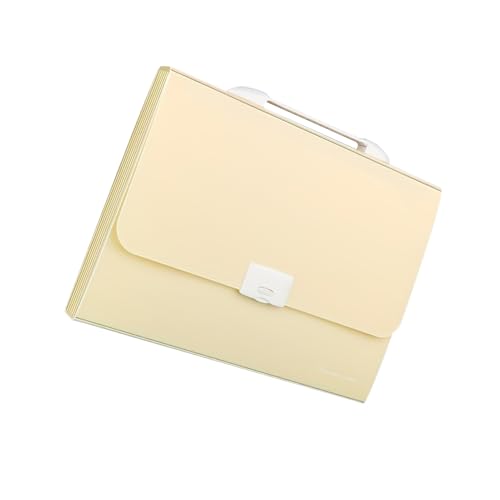 13 Dokumente Dokument Organizer Akkordeondatei Ordner Ordner Erweitern Sie die Rechnung mit den Etiketten Tragbarer Papierschiffe Erweiterter Note Manager A4 Organizer für Quittungen 12 (YELLOW) von SEAFRONT