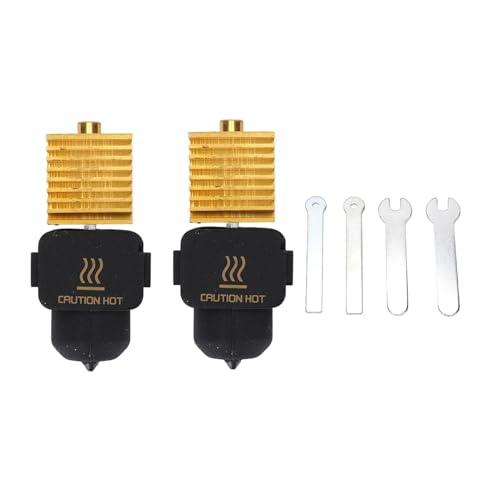 2 Sets Extrusion Heißende Kit mit Verbesserter Gewindestrukturdüse Messing 0,2 Mm 0,4 Mm Gehärteter Stahldüse für A-1 für A-1 Mini 3D-Drucker von SEAFRONT